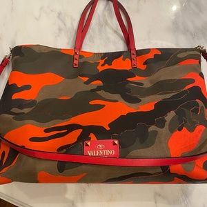 Authentic Valentino reversible Camouflage tote bag